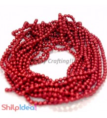 Metal Ball Chain 1.5mm - Red - 2 meter